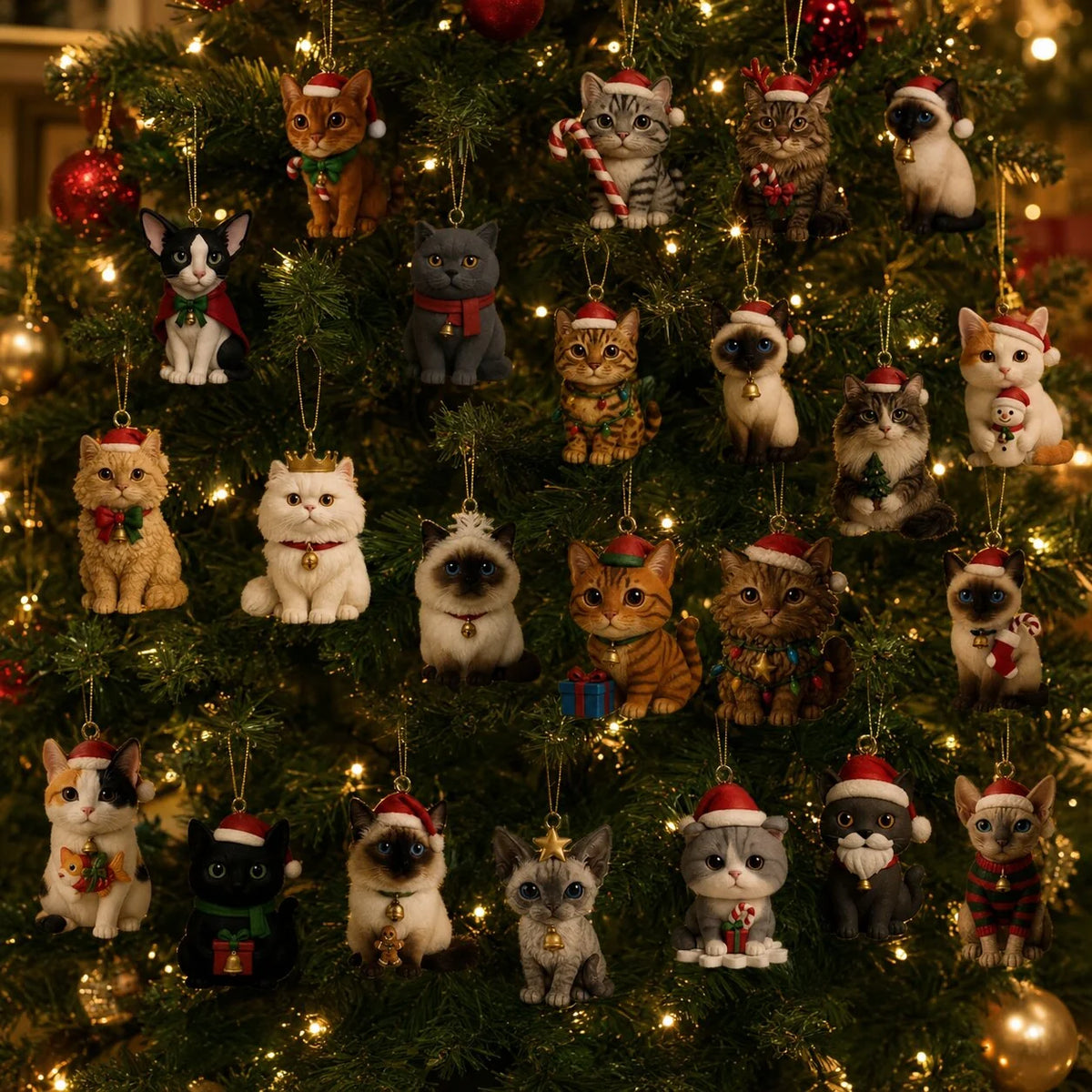 Advent Calendar Cat Figurines Set of 24