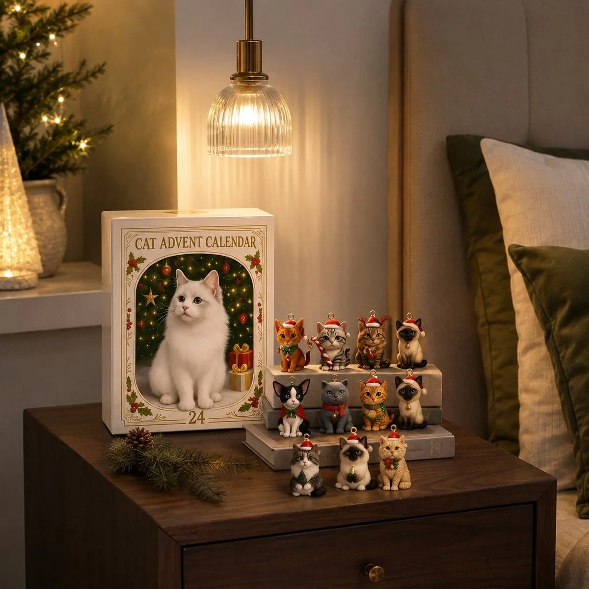 Advent Calendar Cat Figurines Set of 24