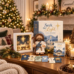Advent Calendar Christian 24-Day Illuminated Nativity Scene