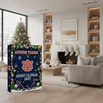 Advent Calendar Christmas 25 Compartments Freestanding Reusable Cardboard