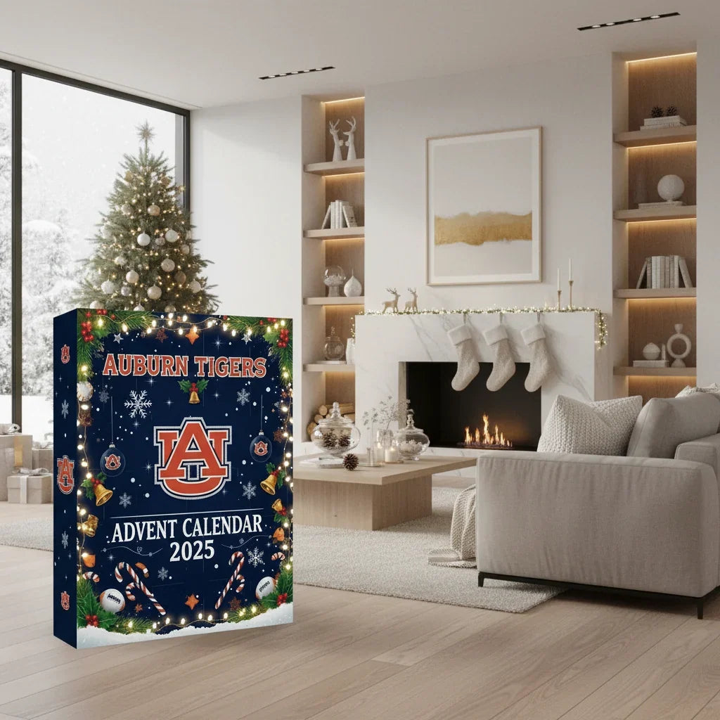 Advent Calendar Christmas 25 Compartments Freestanding Reusable Cardboard