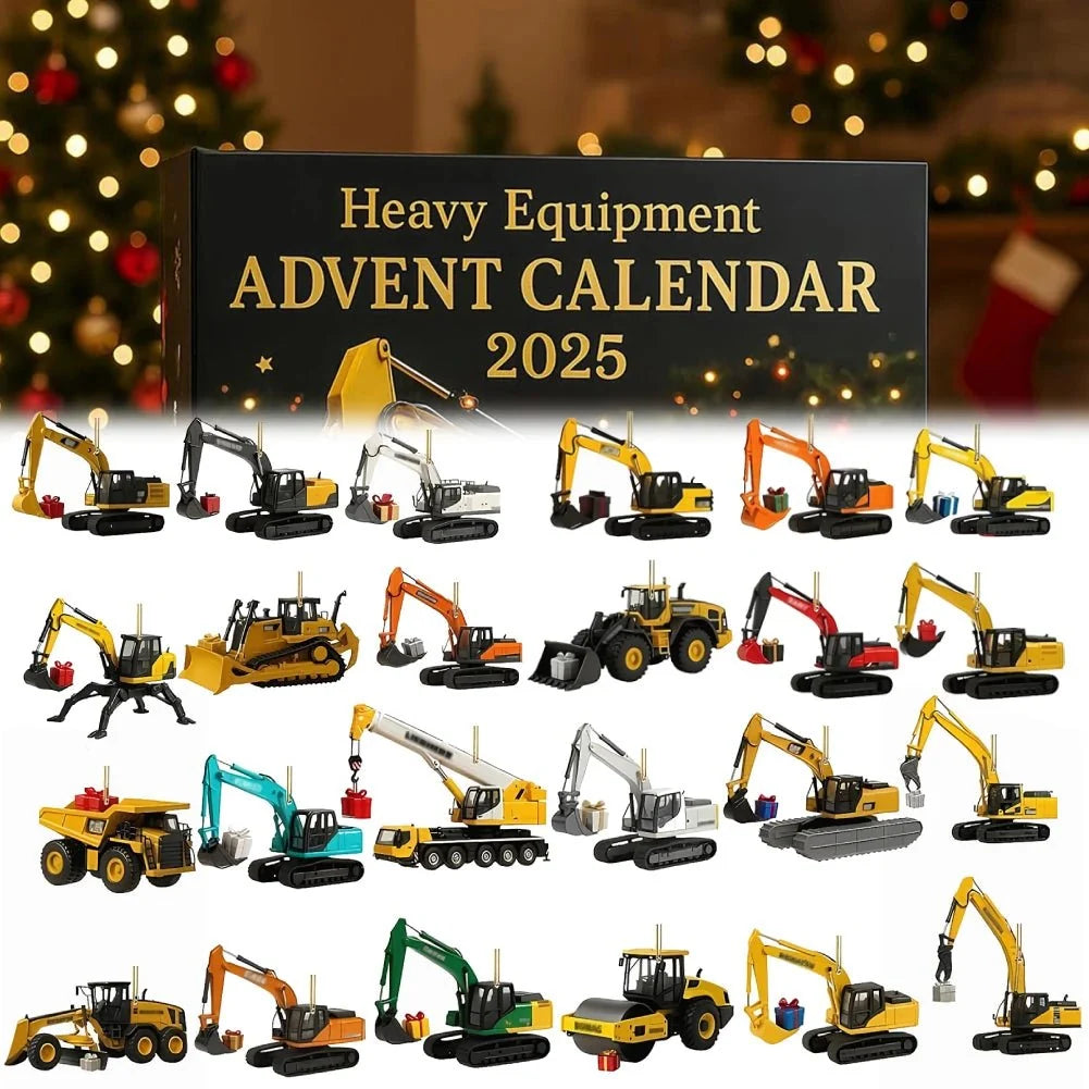 Advent Calendar Construction Vehicles 24 Toy Surprises