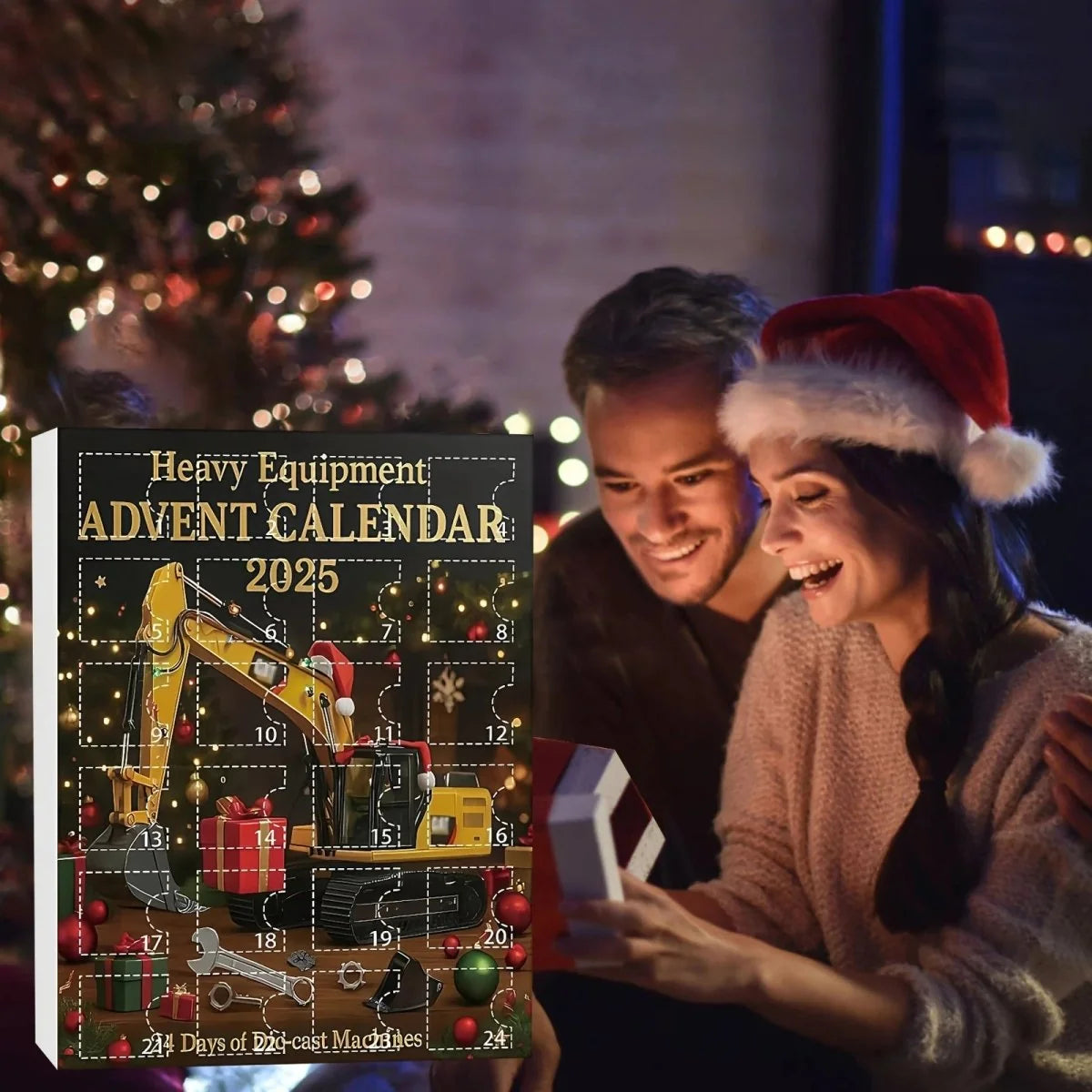 Advent Calendar Construction Vehicles 24 Toy Surprises