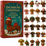 Advent Calendar Dachshund Figurines 24 Doors