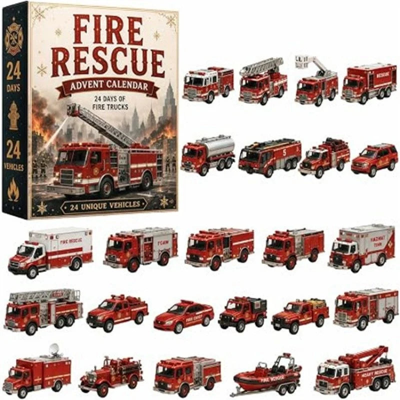 Advent Calendar Fire & Rescue Vehicles 24-Piece Set