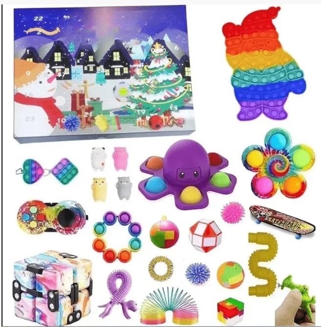 Advent Calendar Kids' Sensory Toys Christmas-Themed