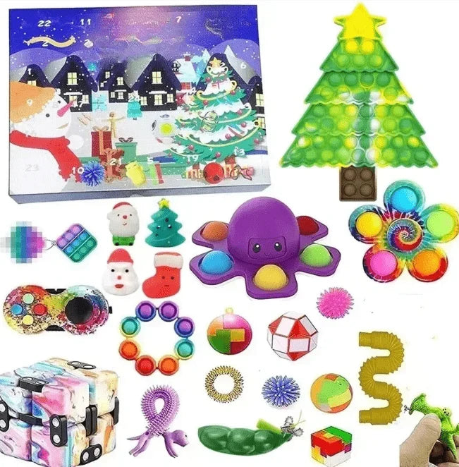 Advent Calendar Kids' Sensory Toys Christmas-Themed