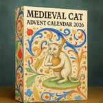 Advent Calendar Medieval Cat Figures Acrylic Set of 24
