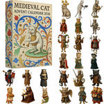 Advent Calendar Medieval Cat Figures Acrylic Set of 24