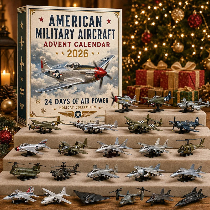 Advent Calendar Military Aircraft 24 Miniature Models