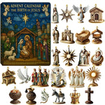 Advent Calendar Nativity Scene 24 Figures Reusable