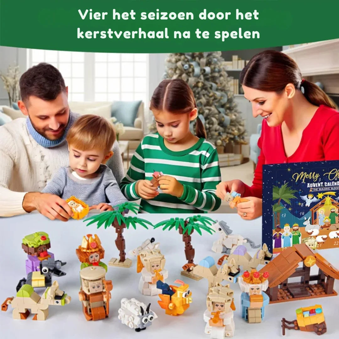 Advent Calendar Nativity Scene 24 Miniature Figures