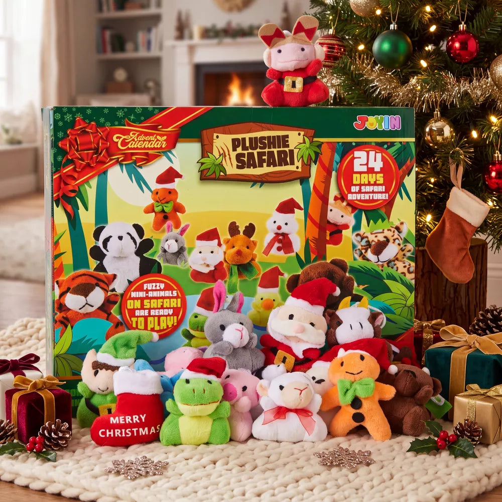 Advent Calendar Plush Animals 24 Mini Stuffed Animals