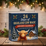 Advent Calendar Scottish Highland Cow Figures 24-Piece Set