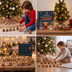 Advent Calendar Scottish Highland Cow Figures 24-Piece Set