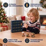 Advent Calendar Scottish Highland Cow Figures 24-Piece Set