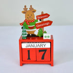 Advent Calendar Wooden Snowman Design 24 Compartments