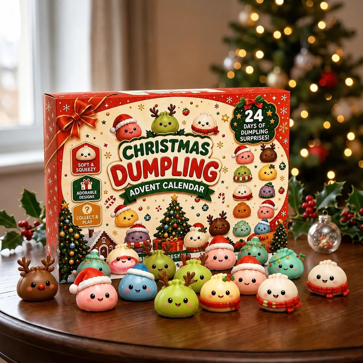 Advent Calendar for Kids 24 Squishy Toy Surprises