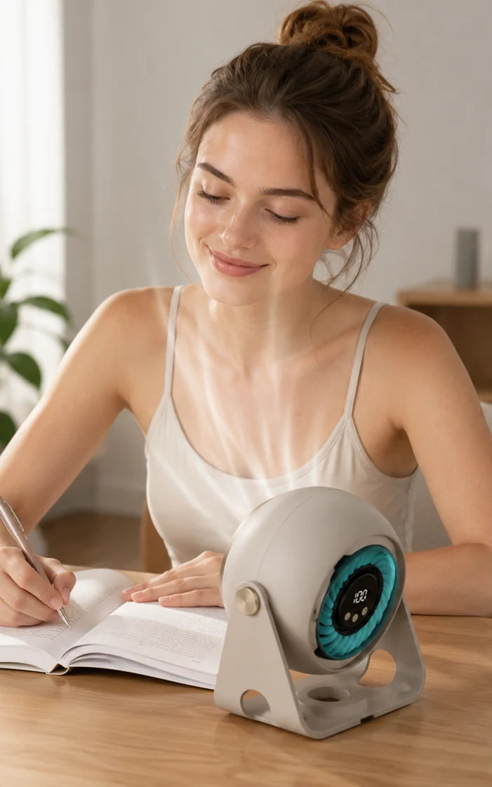 Air Circulator Fan Rechargeable Cordless Quiet 360° Adjustable Airflow