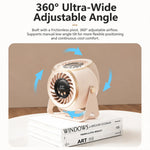 Air Circulator Fan Rechargeable Cordless Quiet 360° Adjustable Airflow