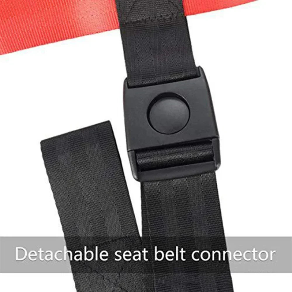 Airplane Safety Harness Adjustable Straps Foldable Design