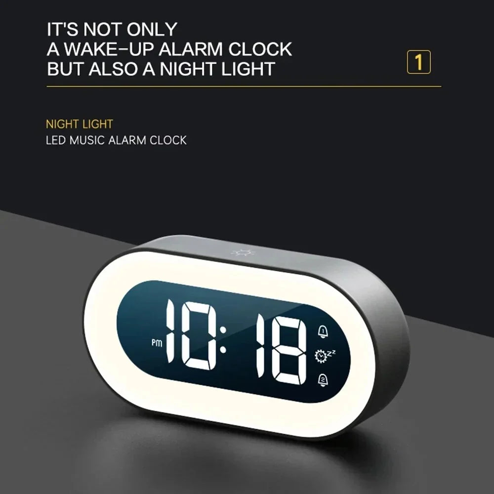 Alarm Clock Sunrise Simulation Nature Sounds USB-C Rechargeable