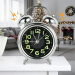 Alarm Clock Twin Bell Loud Alarm Silent Quartz Movement