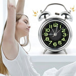 Alarm Clock Twin Bell Loud Alarm Silent Quartz Movement