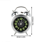 Alarm Clock Twin Bell Loud Alarm Silent Quartz Movement