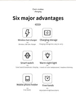Alarm Clock Wireless Charging Night Light