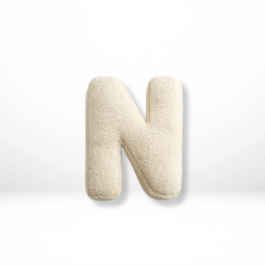 Alphabet Letter Pillow Soft Velvet Personalized Decor