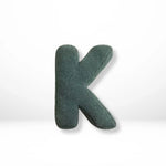 Alphabet Throw Pillow Velvet-Style Personalized Letter Cushion