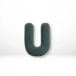 Alphabet Throw Pillow Velvet-Style Personalized Letter Cushion
