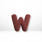 Alphabet Throw Pillow Velvet-Style Personalized Letter Cushion