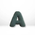 Alphabet Throw Pillow Velvet-Style Personalized Letter Cushion