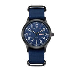 Analog Watch Woven Fabric Strap Day-Date Display