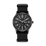 Analog Watch Woven Fabric Strap Day-Date Display