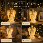 Angel Light Warm LED Praying Figure