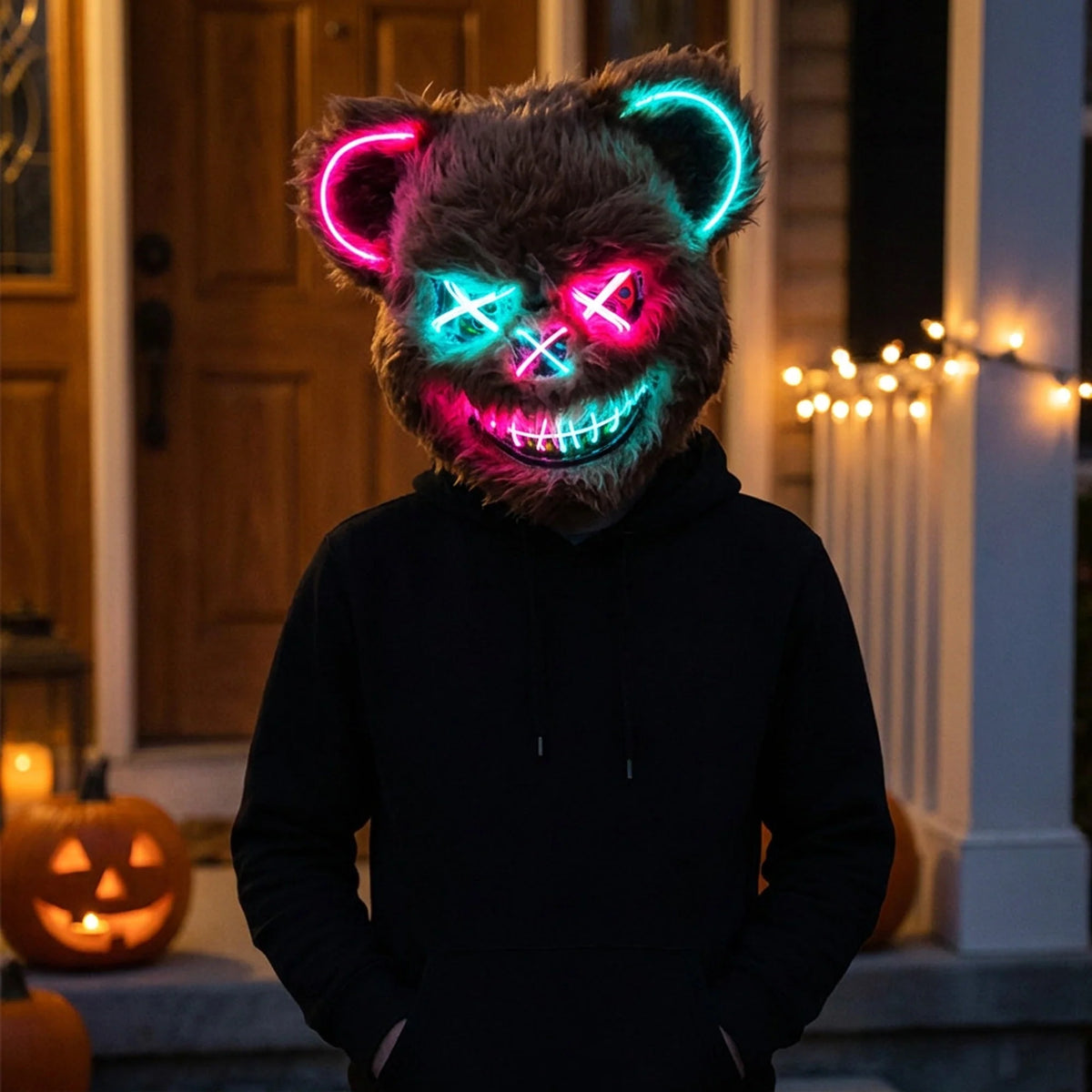 Animal Costume Mask Glowing LED Three Lighting Modes