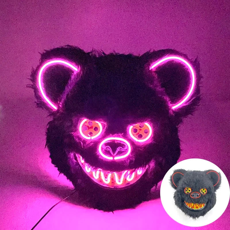 Animal Costume Mask Glowing LED Three Lighting Modes