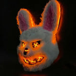 Animal Mask Glowing LED Eyes Battery-Powered Rabbit or Bear Design