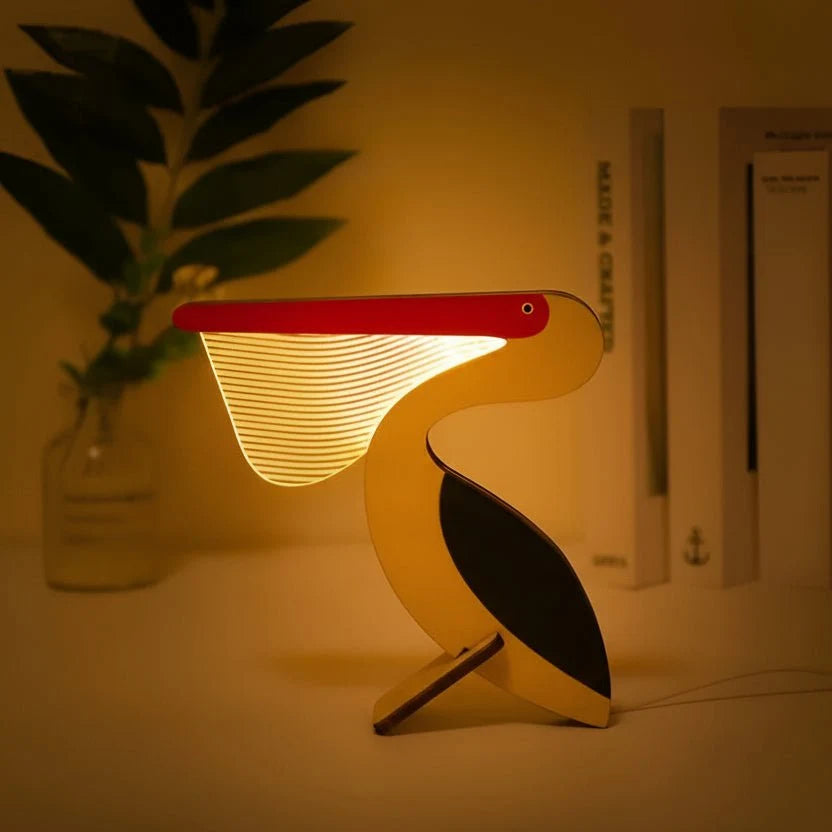 Animal Night Light Wooden LED USB Powered Soft Glow