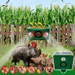 Animal Repellent Solar-Powered Alarm & LED Deterrentsેણ