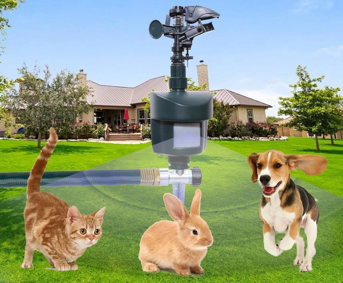 Animal Repellent Sprinkler Motion-Activated Solar-Powered