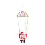 Animated Santa Figurine Climbing Motion Lights & Sound Battery-Powered