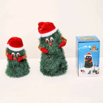 Animated Santa Figurine Climbing Motion Lights & Sound Battery-Powered