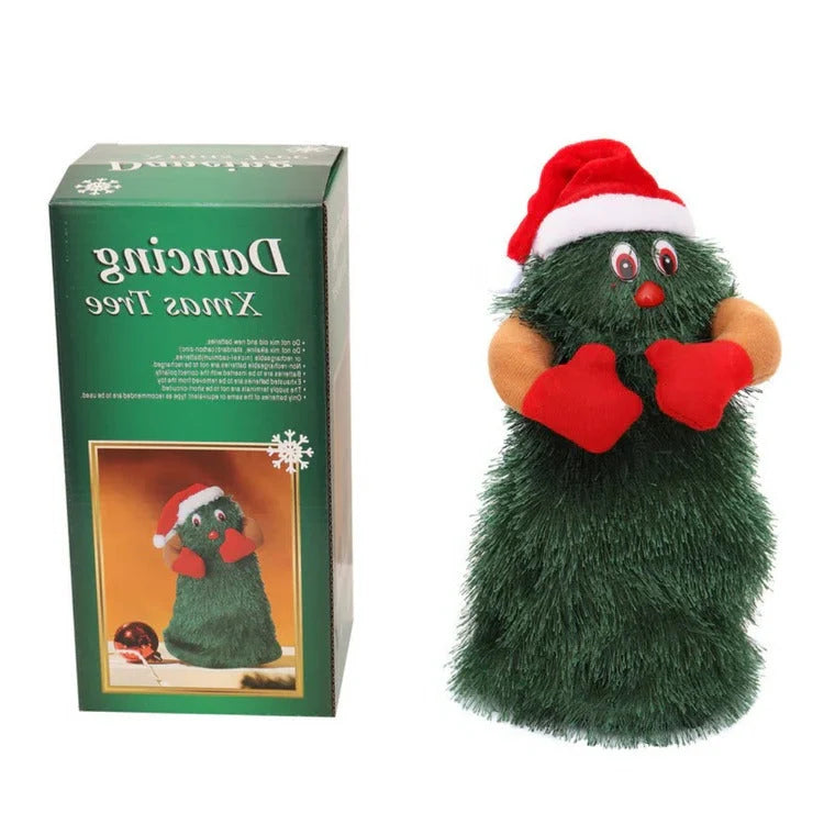 Animated Santa Figurine Climbing Motion Lights & Sound Battery-Powered