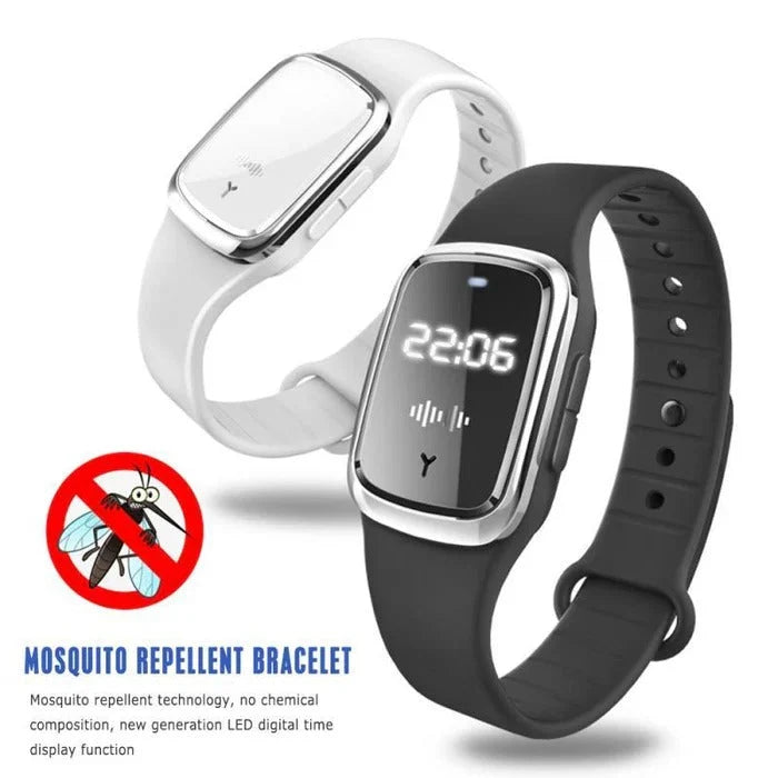 Anti-Mosquito Wristband Ultrasonic Rechargeable & Water-Resistant