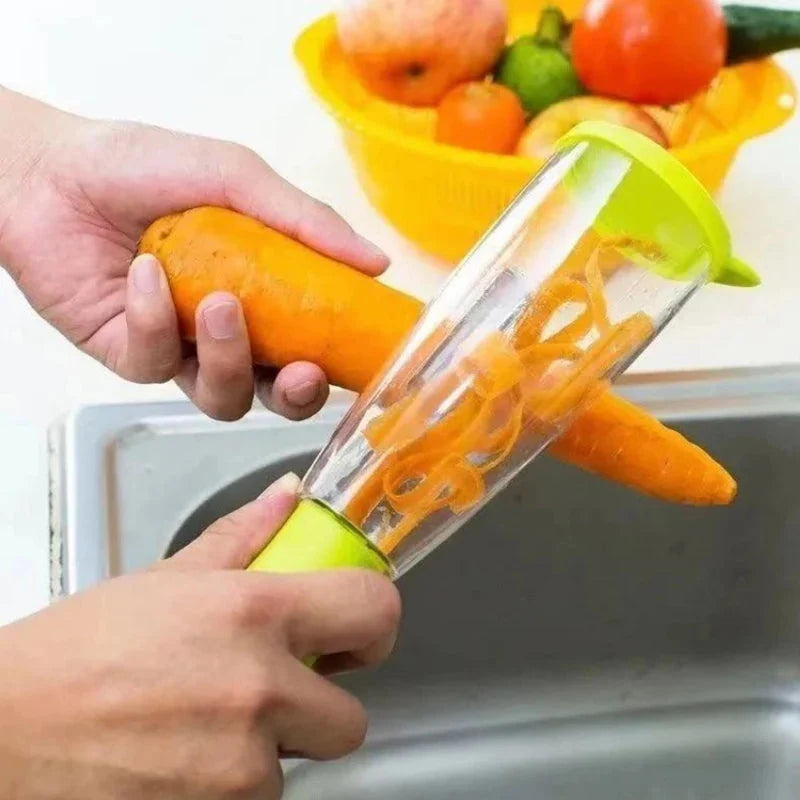 Apple & Vegetable Peeler Stainless Steel Blade Peel Collector