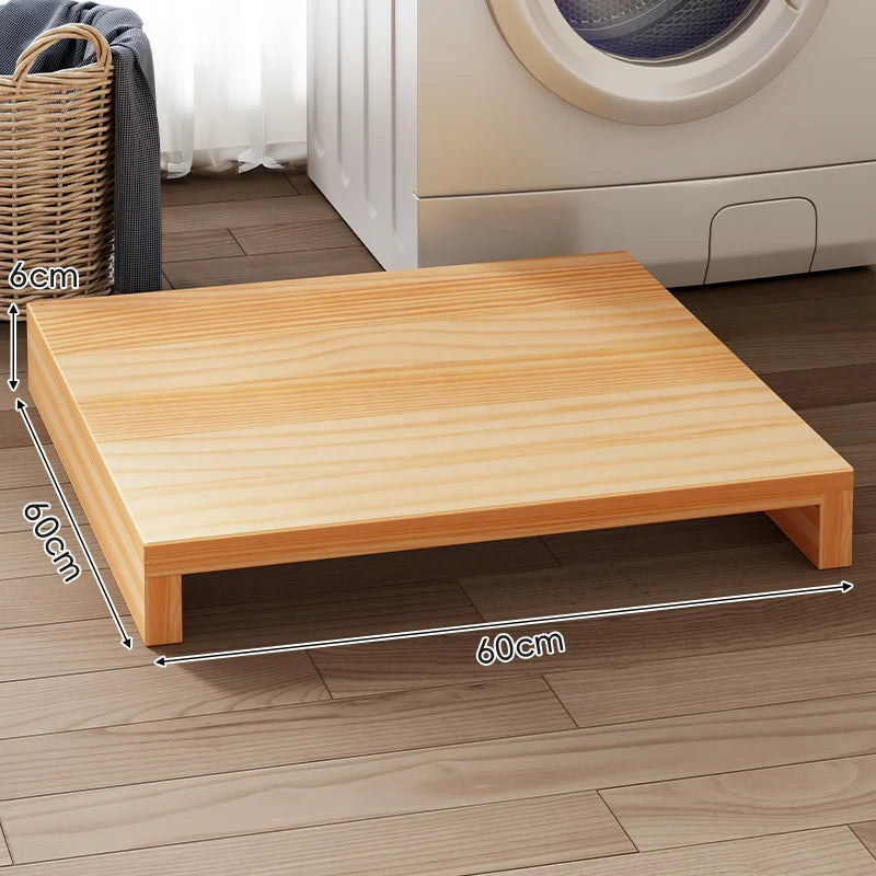 Appliance Riser Platform Solid Wood Low-Profile With Protective Coating